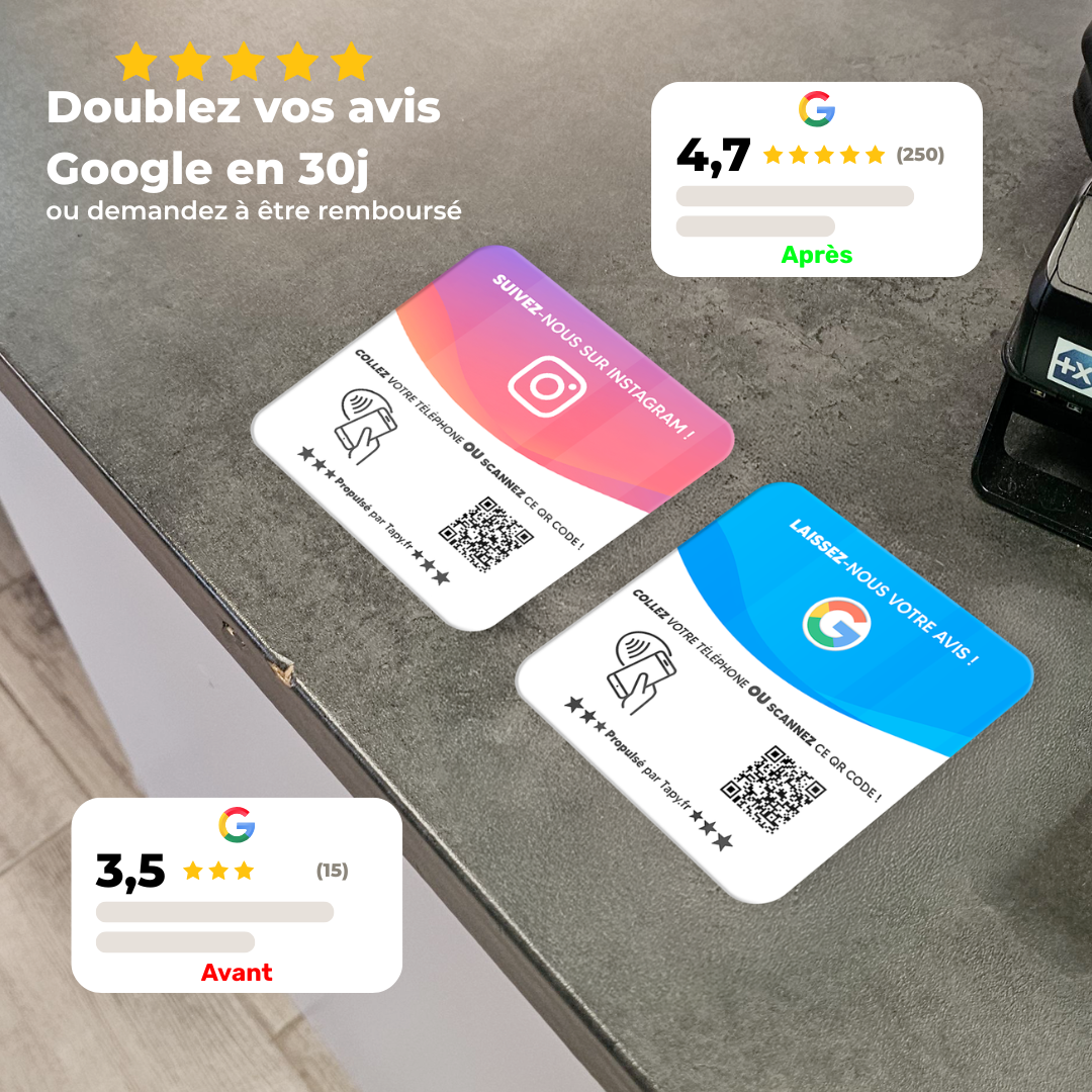 Plaque Avis Google
