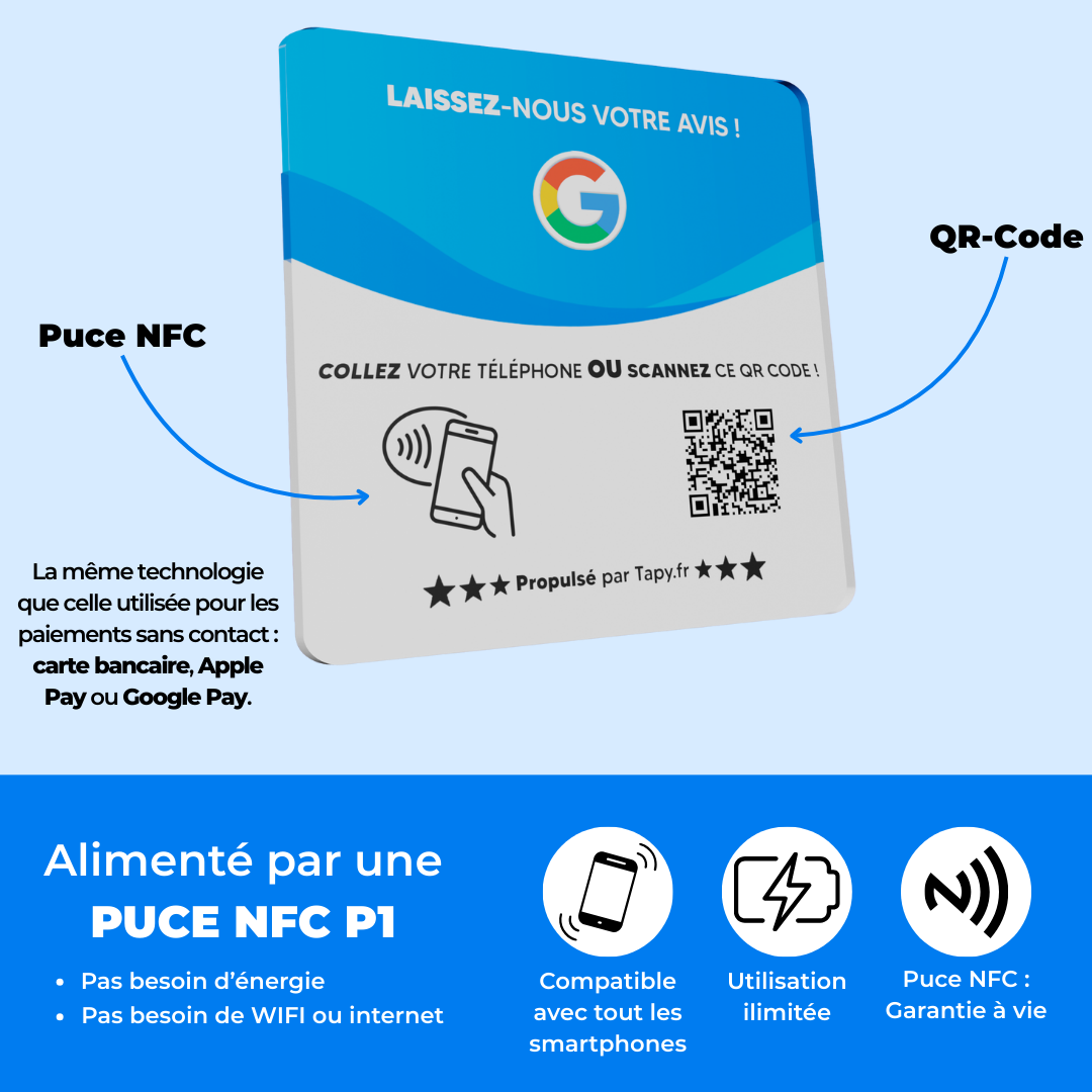 Plaque Avis Google